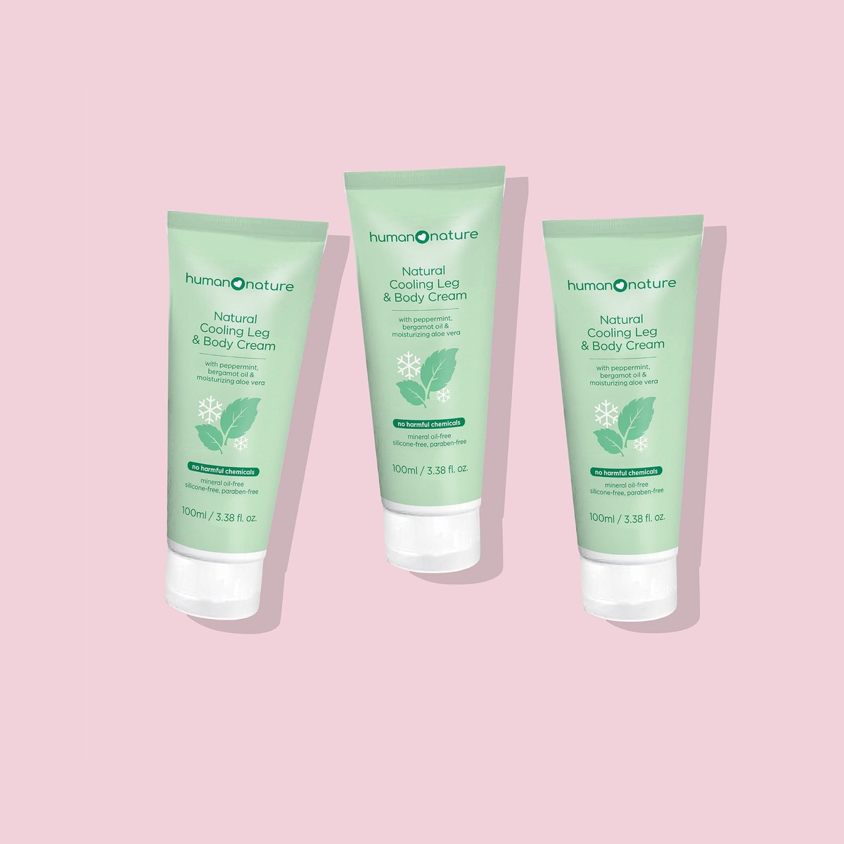Human Nature 3x 100 ml Cooling Leg & Body Cream