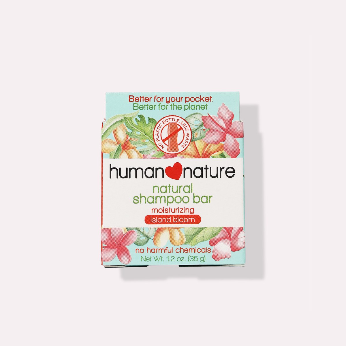 Human Nature Natural Moisturizing Shampoo Bar 35 grams Island Bloom Scent