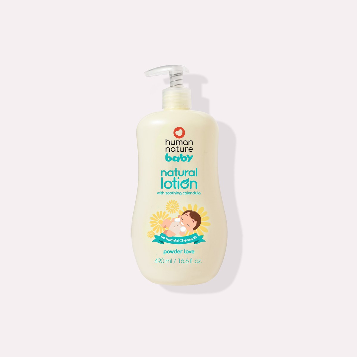 Human Nature Natural Baby Lotion - Calendula 490 ml Powder Love Scent