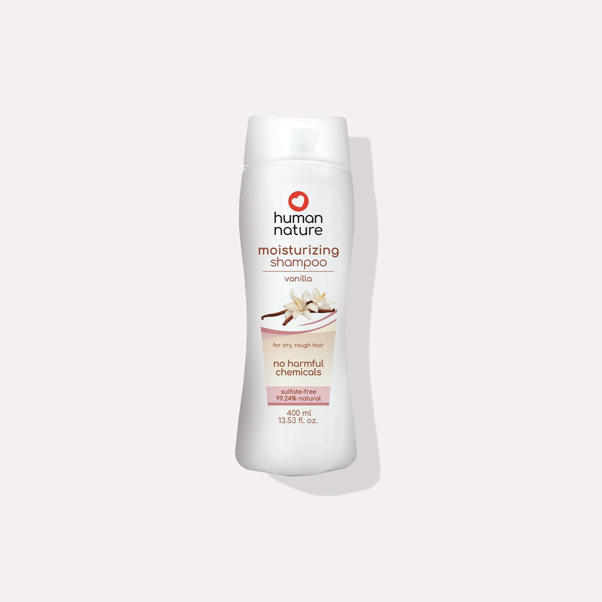Human Nature Natural Moisturizing Shampoo 400 ml Lush Vanilla Scent