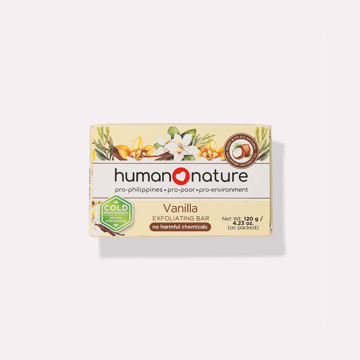 Human Nature Exfoliating Bar 120 grams Vanilla Scent