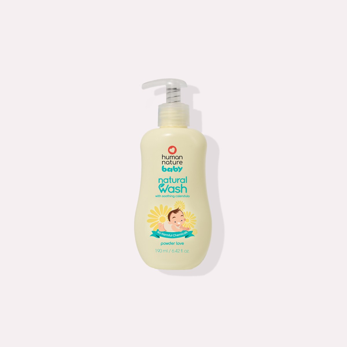 Human Nature Natural Baby Wash - Calendula 190 ml Powder Love Scent