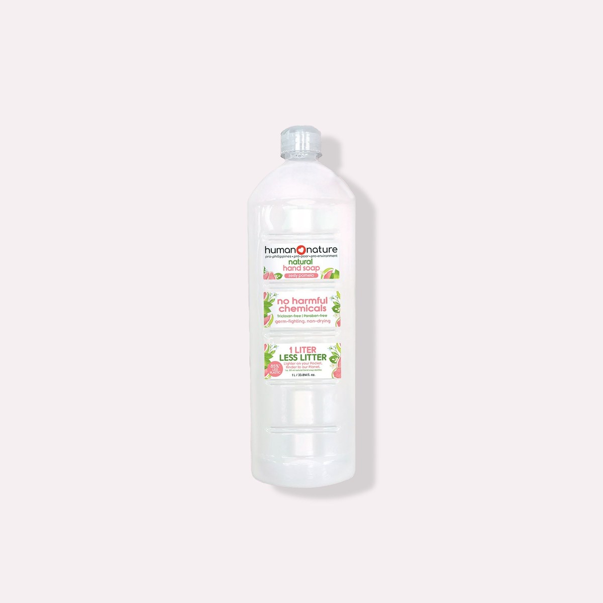 Human Nature Natural Hand Soap 1 L Zesty Pomelo Scent