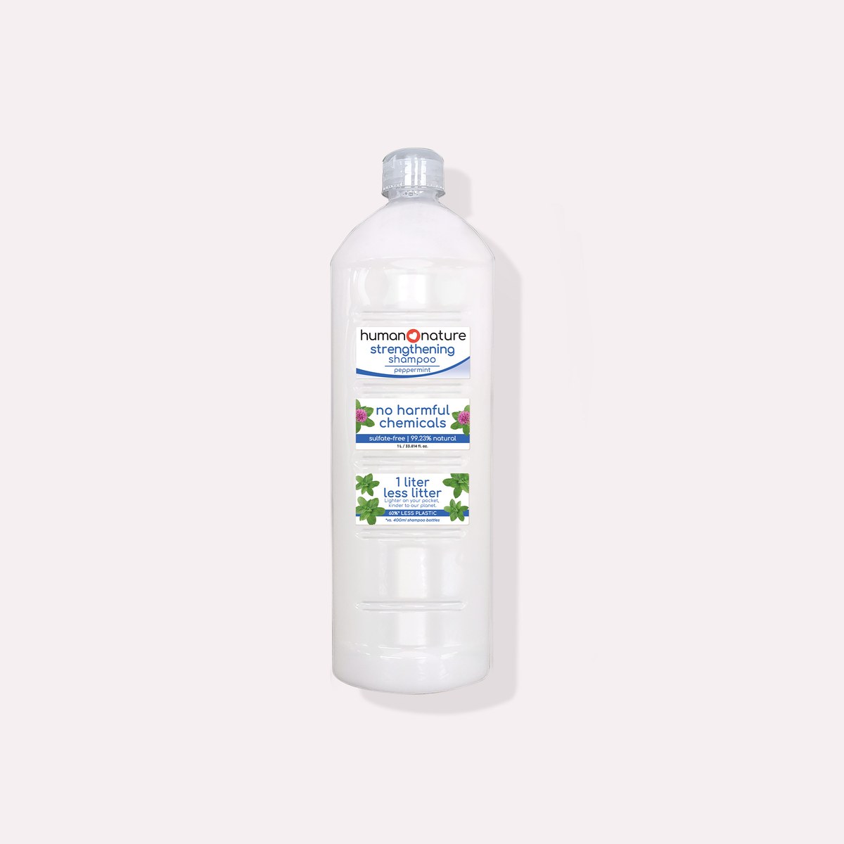 Human Nature Strengthening Shampoo 1 L Peppermint Scent