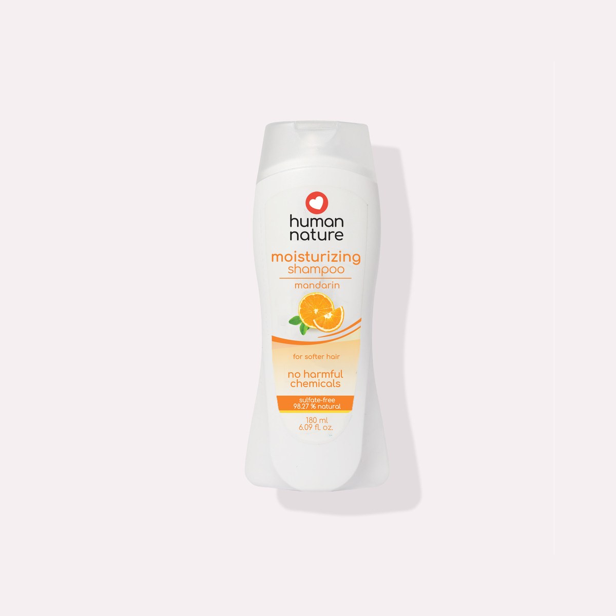 Human Nature Natural Moisturizing Shampoo 180 ml Mandarin Fresh Scent