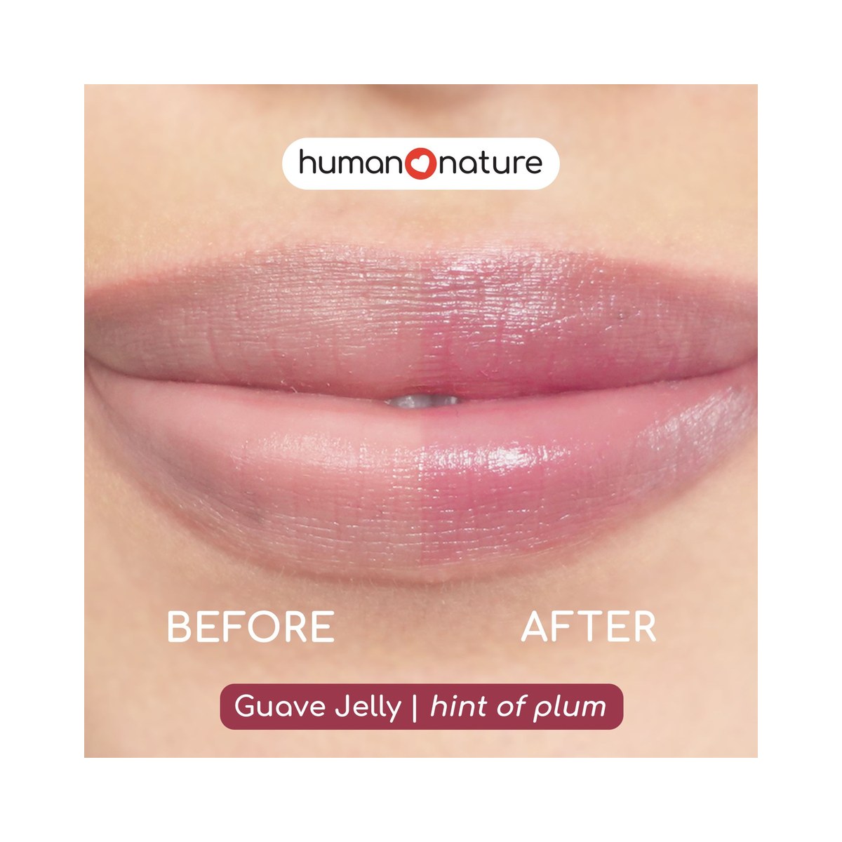 Human Nature Tinted Lip Balm 4.4 grams Guava Jelly Shade