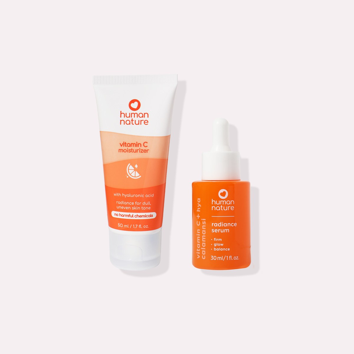 Human Nature Vitamin C Serum and Vitamin C Moisturizer