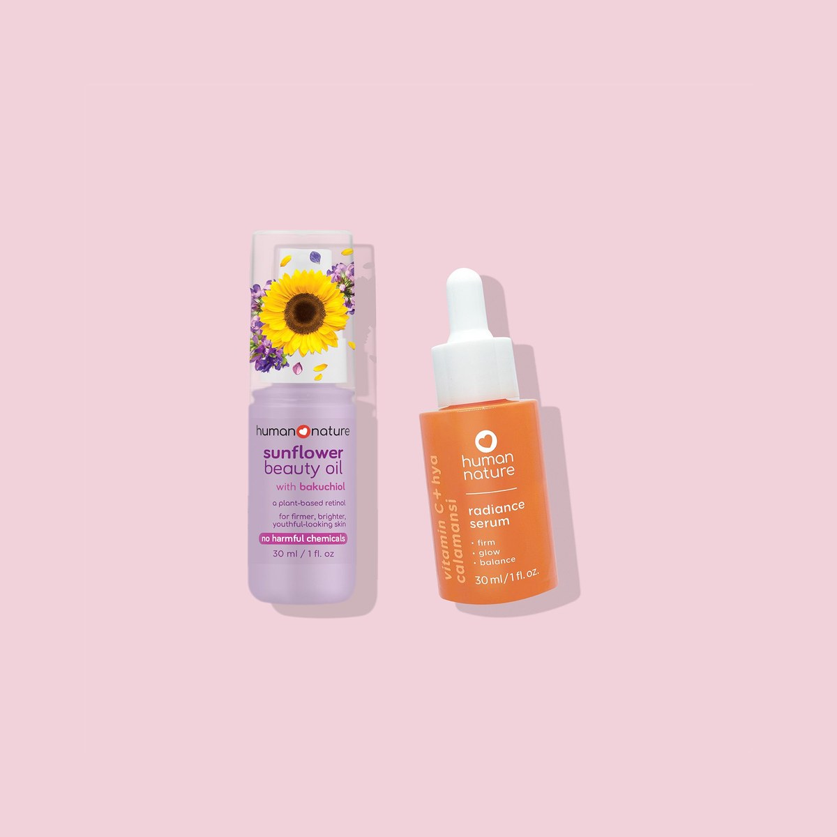 Human Nature 30 ml Vitamin C Serum + 30 ml Sunflower Oil with Bakuchiol