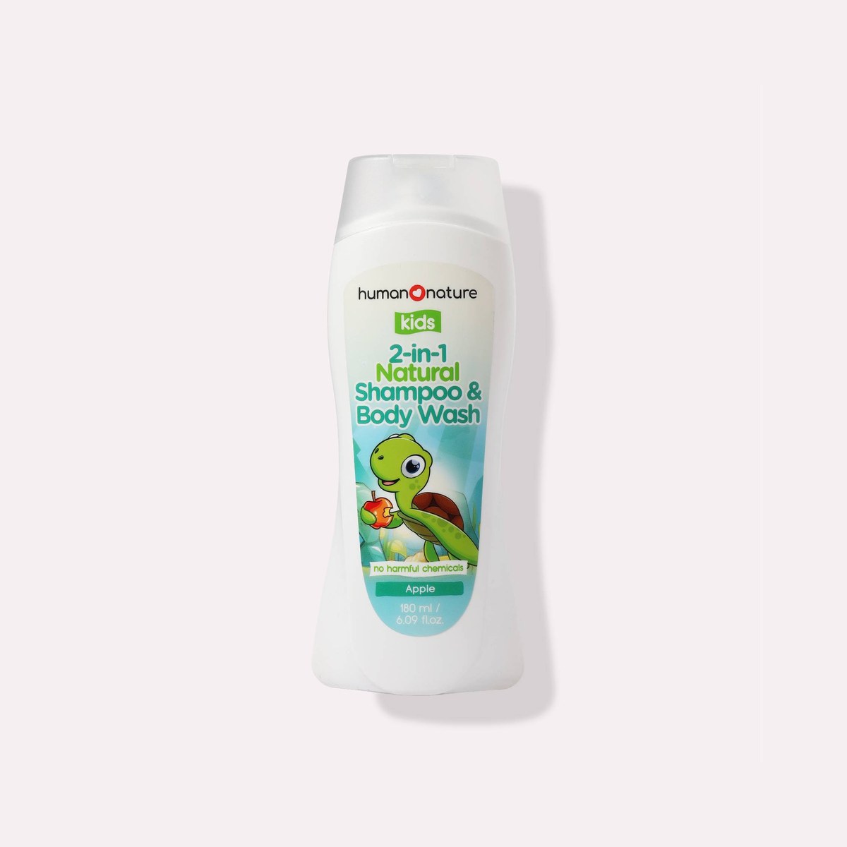 Human Nature Kids Natural Shampoo and Body Wash 180 ml Apple (Pawikan) Scent