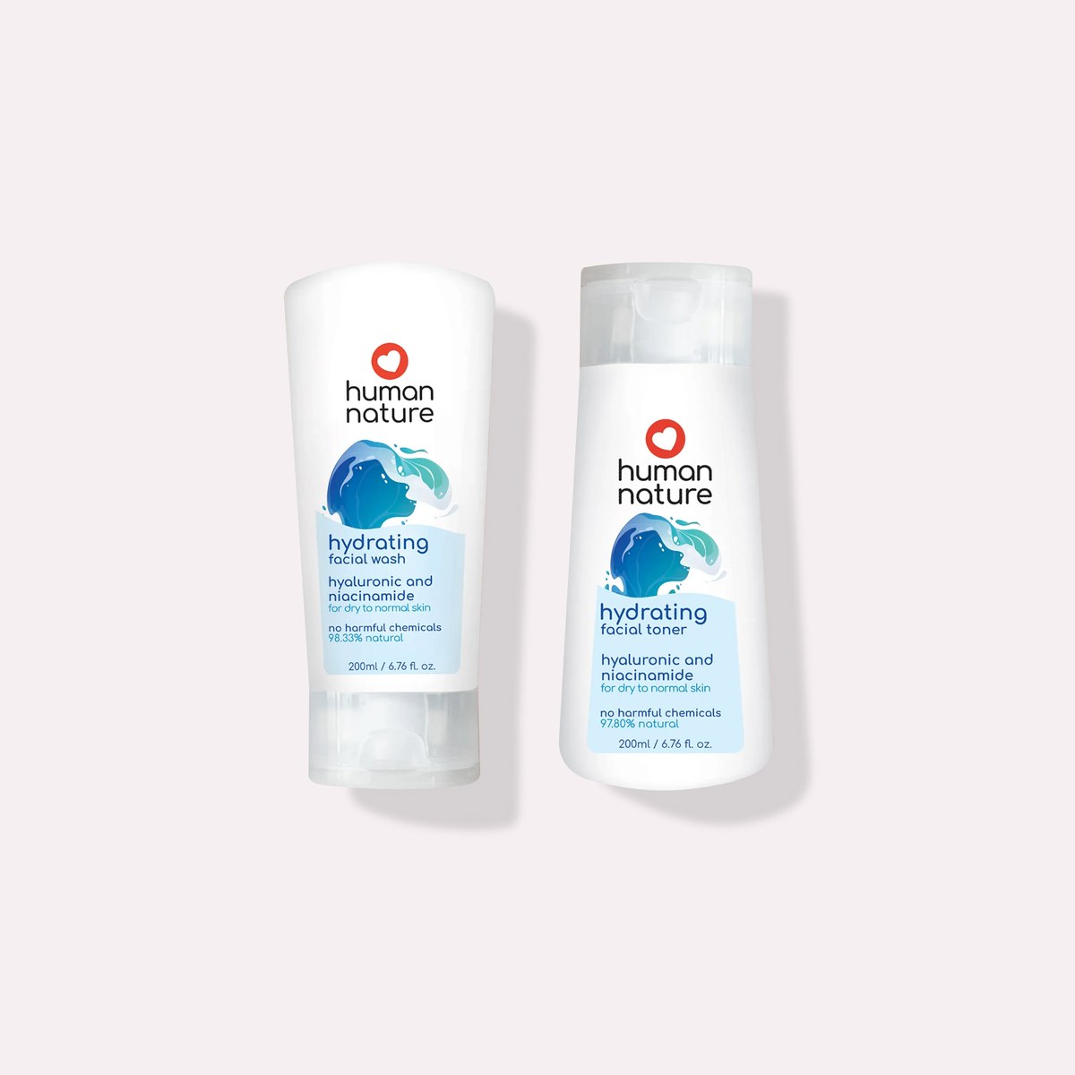 Human Nature Hydrating Facial Wash & Toner Bundle