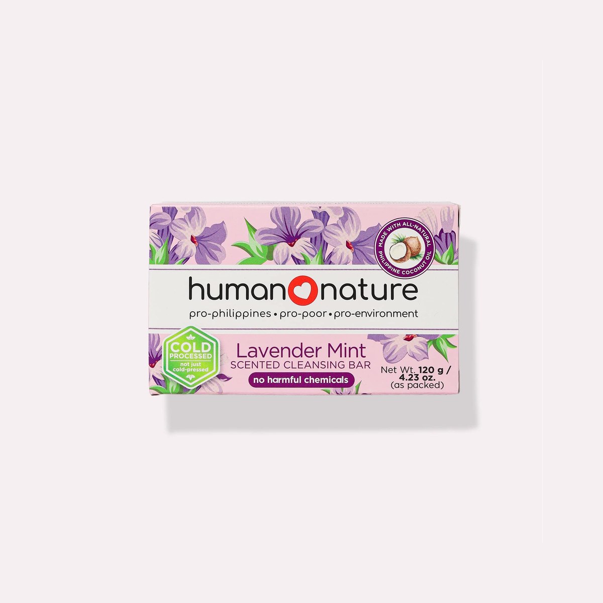 Human Nature Scented Cleansing Bar 120 grams Lavender Mint Scent