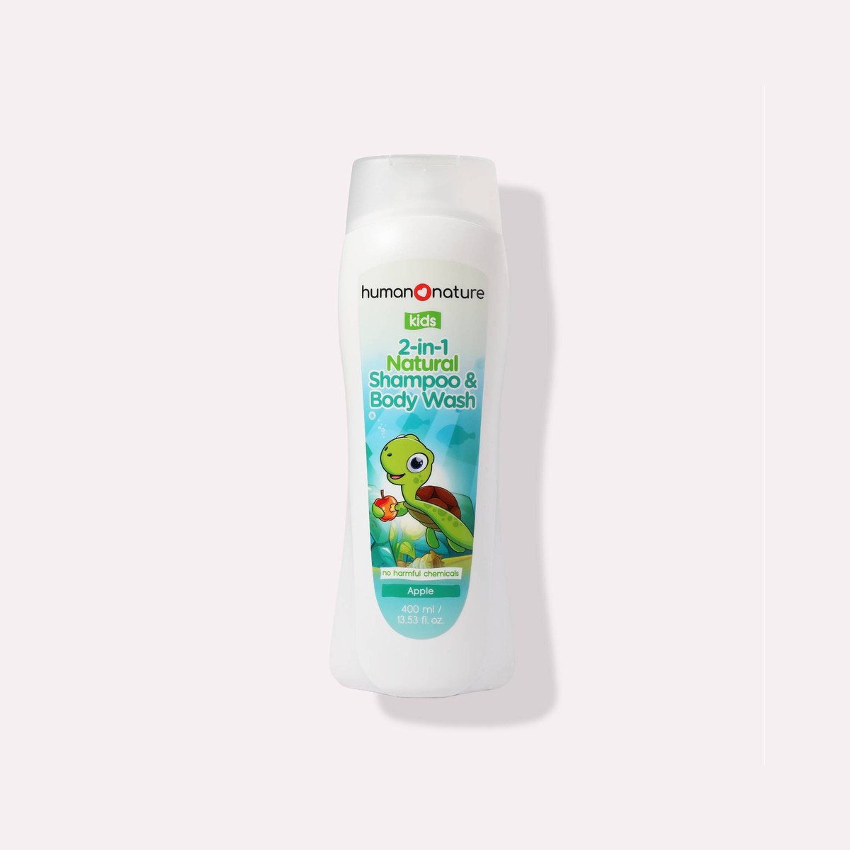 Human Nature Kids Natural Shampoo and Body Wash 400 ml Apple (Pawikan) Scent