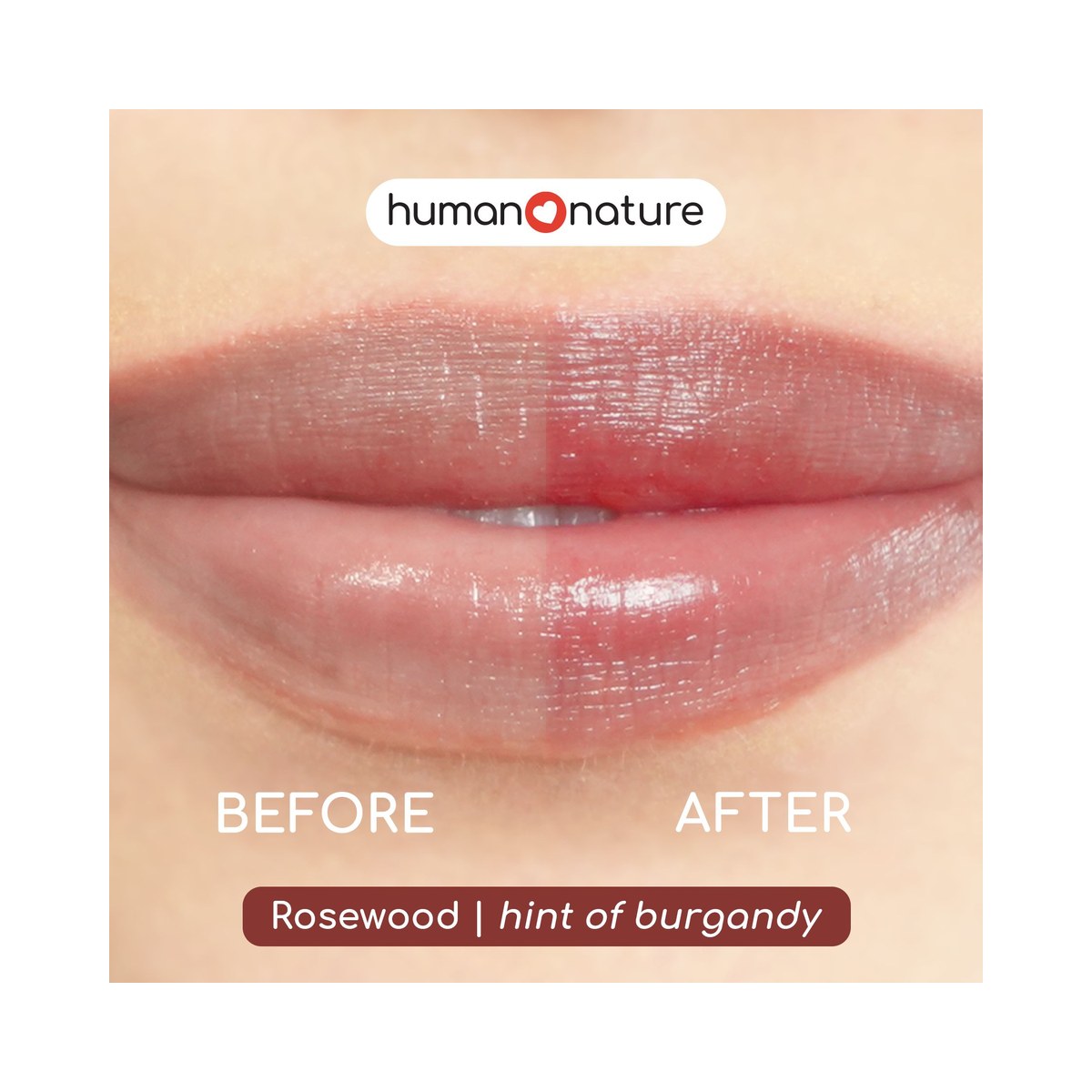 Human Nature Tinted Lip Balm 4.4 grams Rosewood Shade