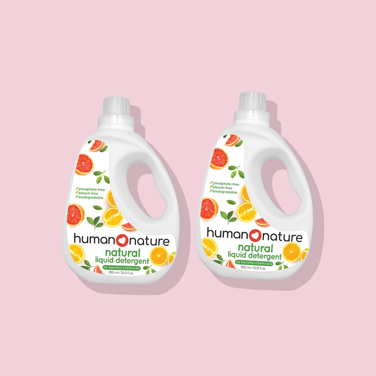 Human Nature 2x 950 ml Natural Liquid Detergent