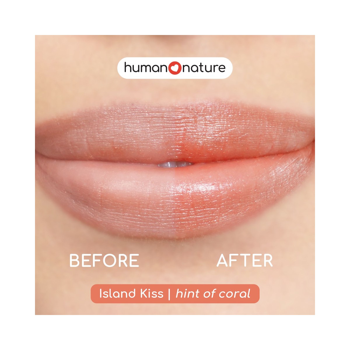 Human Nature Tinted Lip Balm 4.4 grams Island Kiss Shade