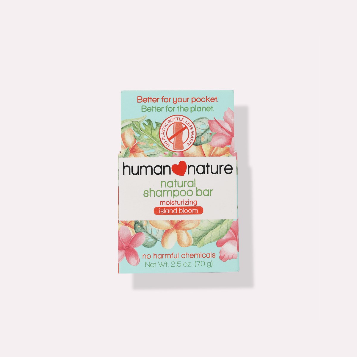 Human Nature Natural Moisturizing Shampoo Bar 70 grams Island Bloom Scent