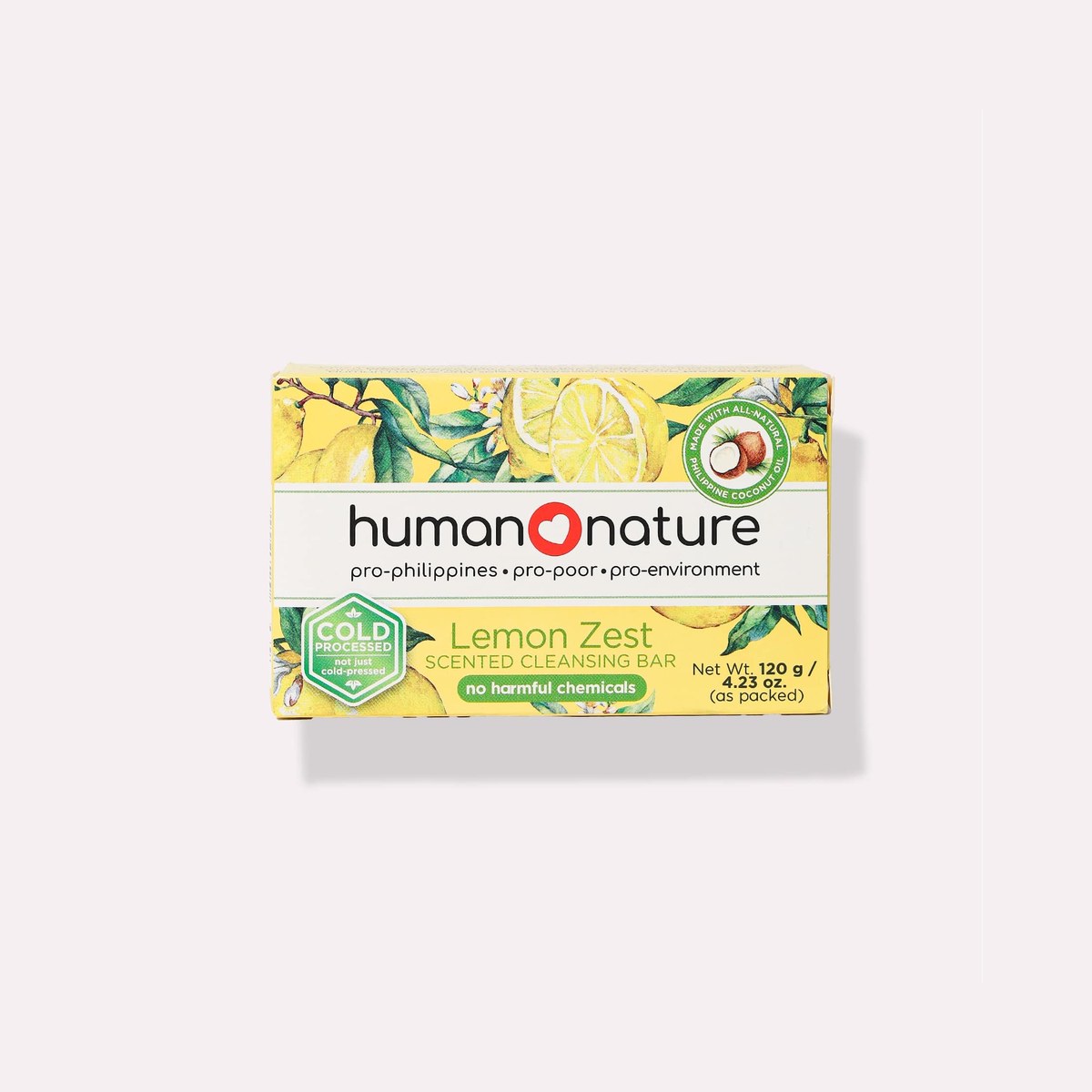 Human Nature Scented Cleansing Bar 120 grams Lemon Zest Scent