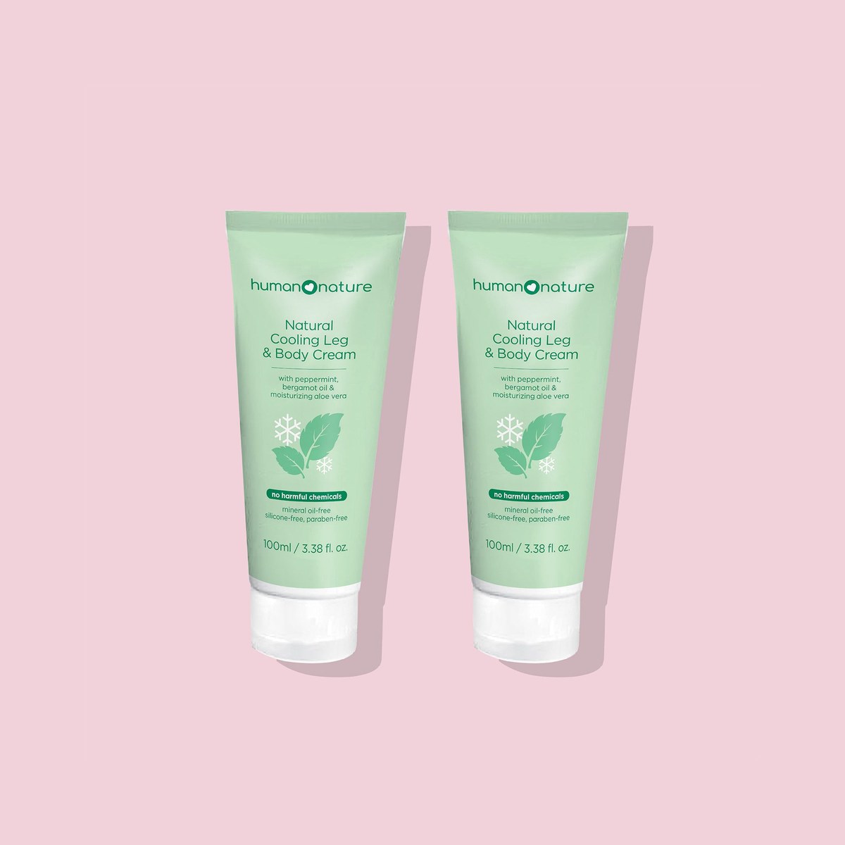 Human Nature 2x 100 ml Cooling Leg & Body Cream