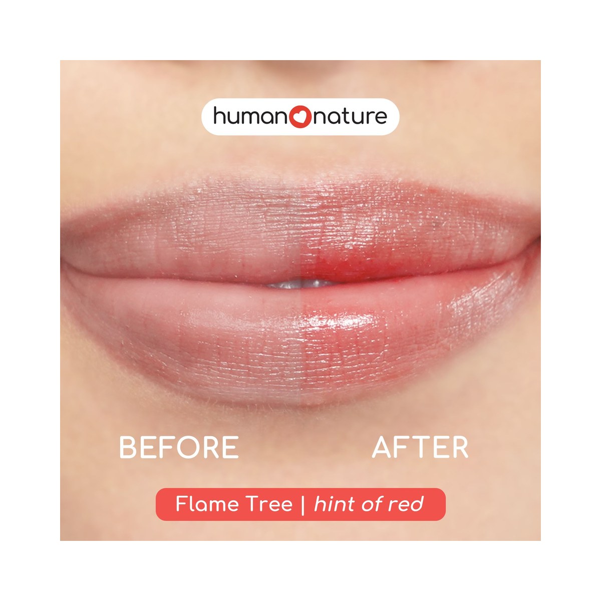 Human Nature Tinted Lip Balm 4.4 grams Flame Tree Shade