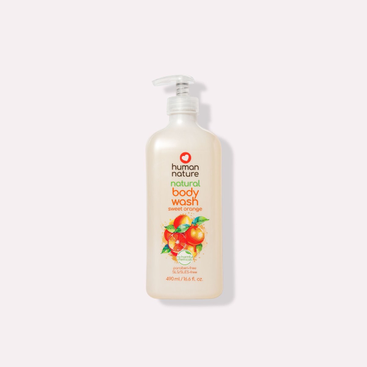 Human Nature Natural Body Wash 490 ml Sweet Orange Scent