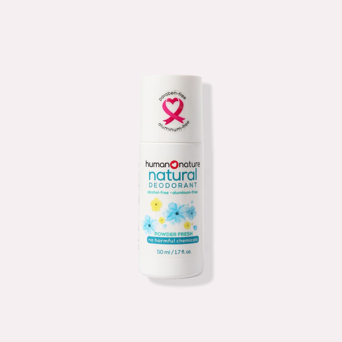 Human Nature Natural Deodorant Roll-On 50 ml Powder Fresh Scent