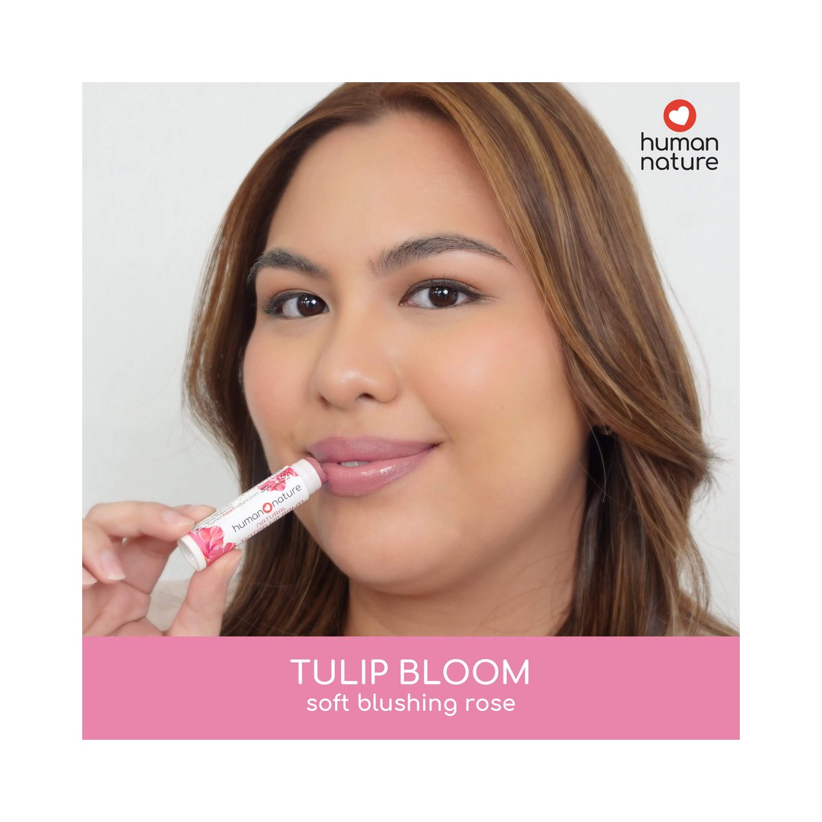 Human Nature Tinted Lip Balm 4 grams (Old pkg) Tulip Bloom Shade