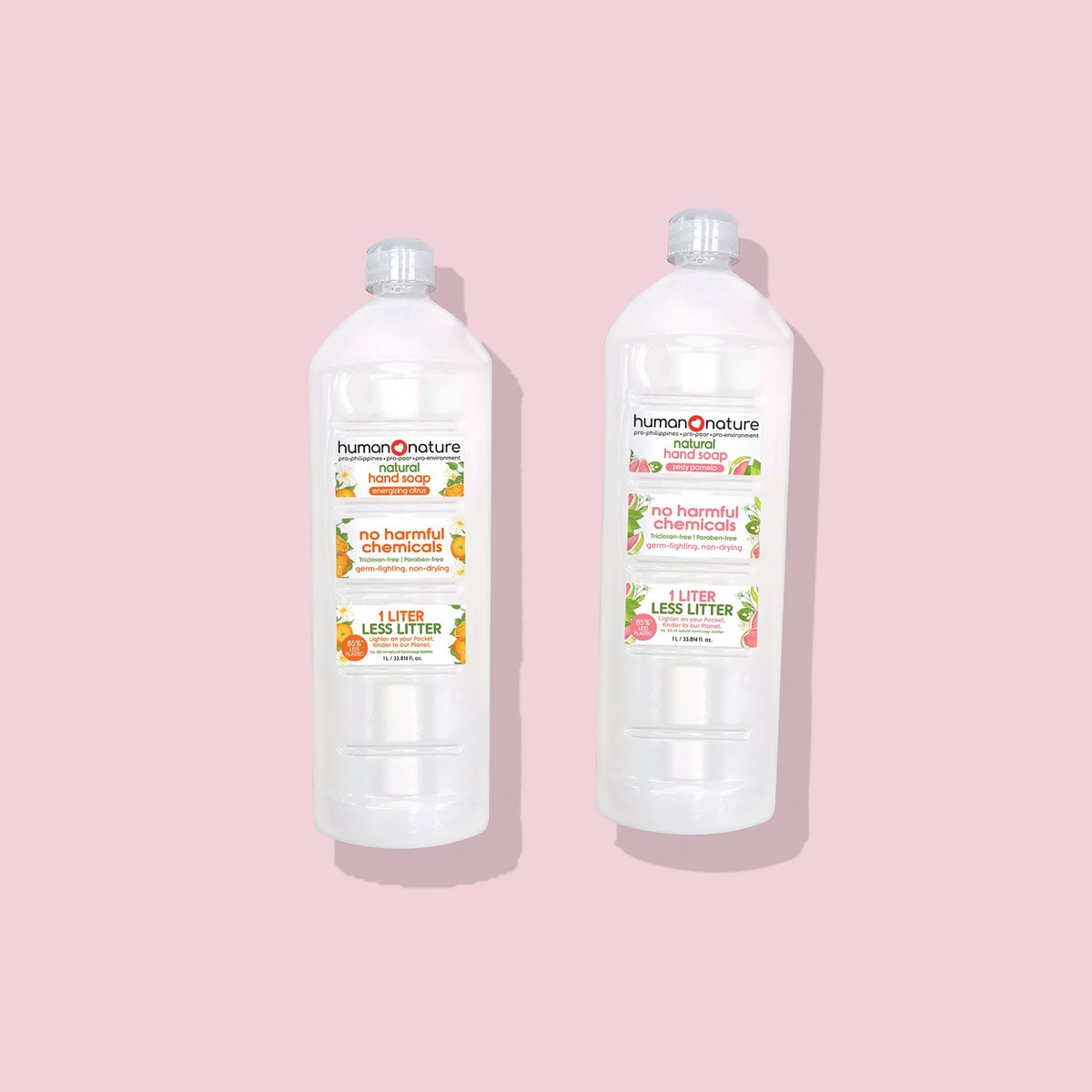 Human Nature 1 L Natural Hand Soap Energizing Citrus + Zesty Pomelo Scent