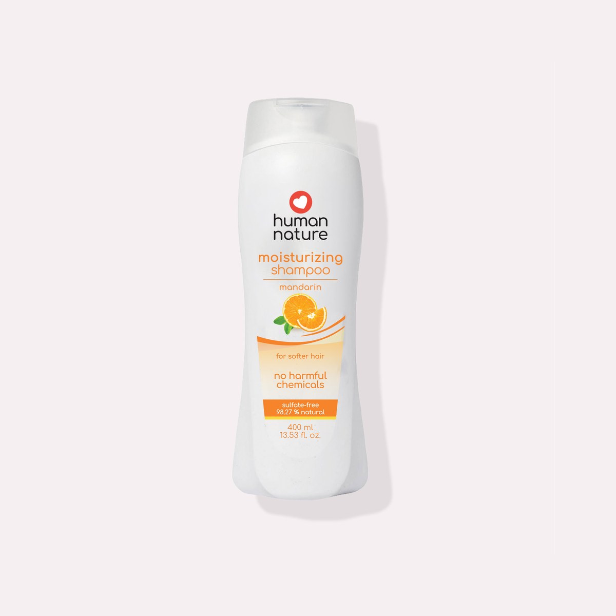 Human Nature Natural Moisturizing Shampoo 400 ml Mandarin Fresh Scent