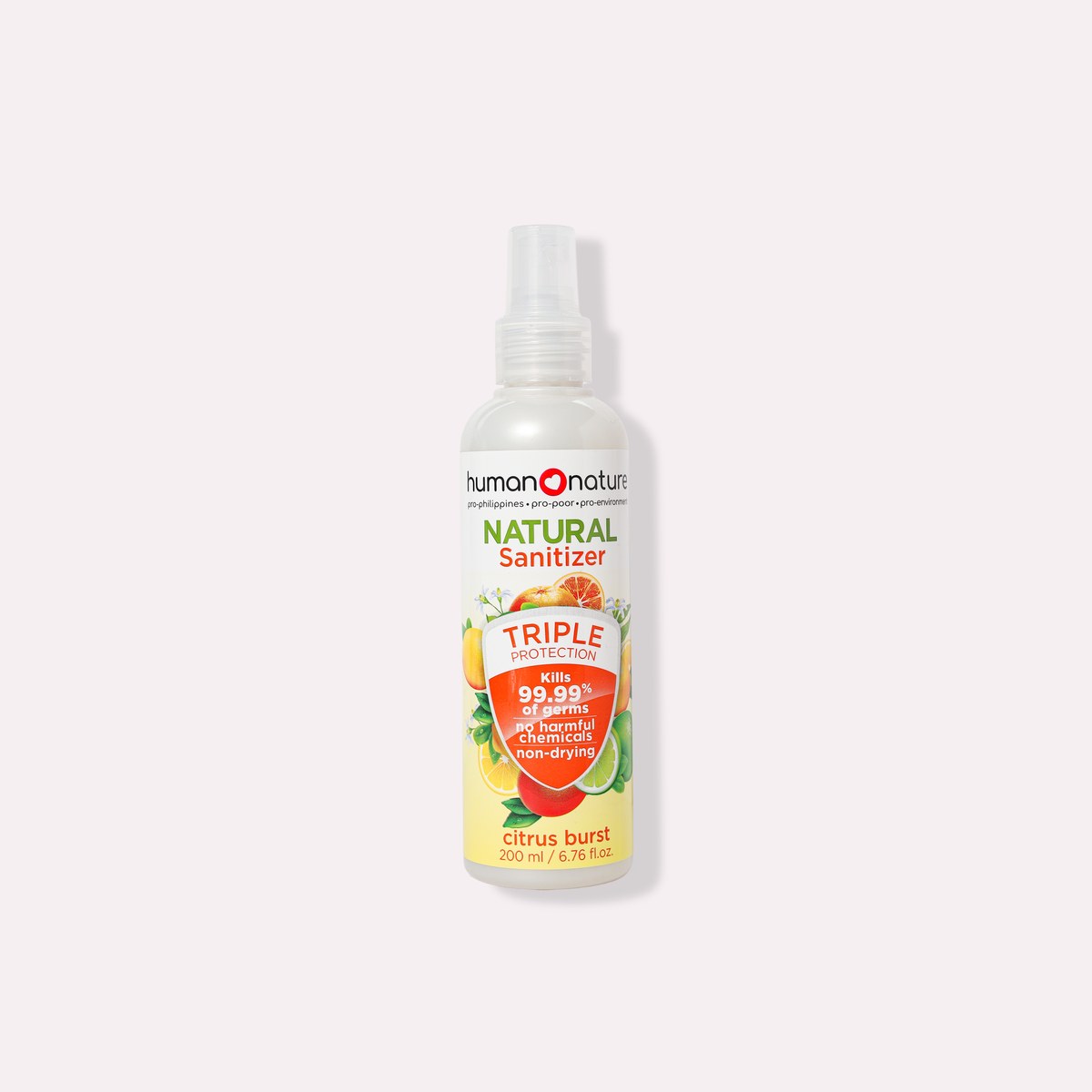 Human Nature Natural Spray Sanitizer 200 ml Citrus Burst Scent
