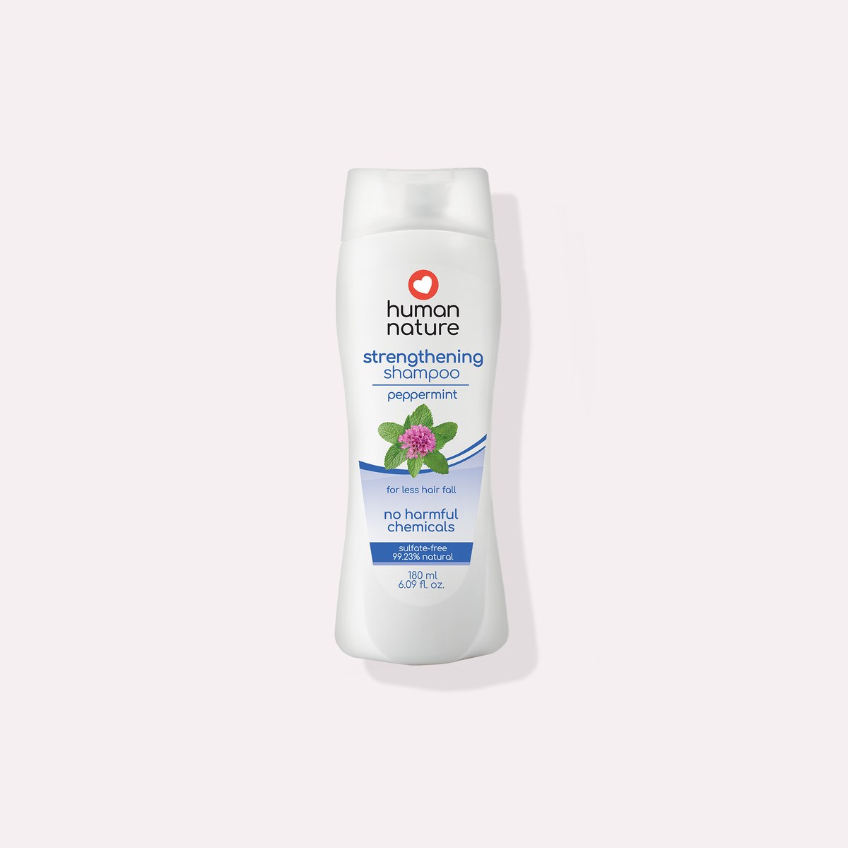 Human Nature Strengthening Shampoo 180 ml Peppermint Scent