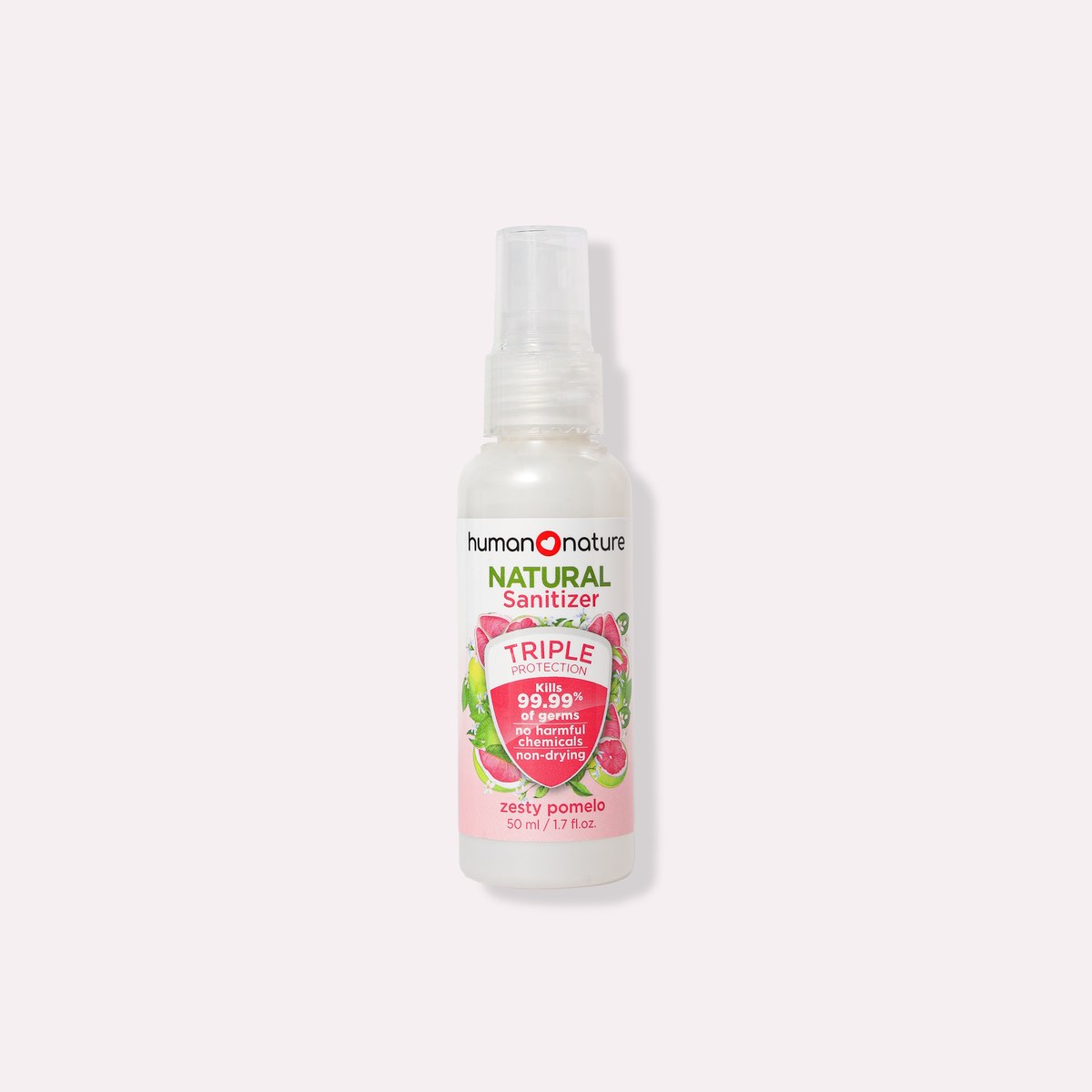 Human Nature Natural Spray Sanitizer 50 ml Zesty Pomelo Scent