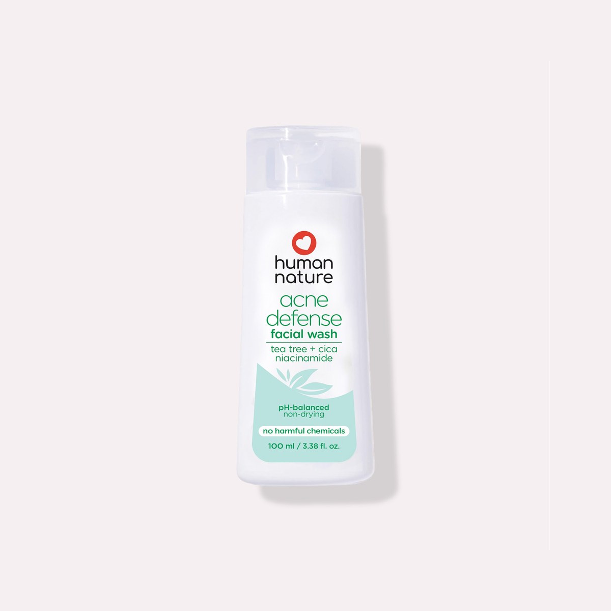 Human Nature Acne Defense Facial Wash Tea Tree, Cica & Niacinamide 100 ml