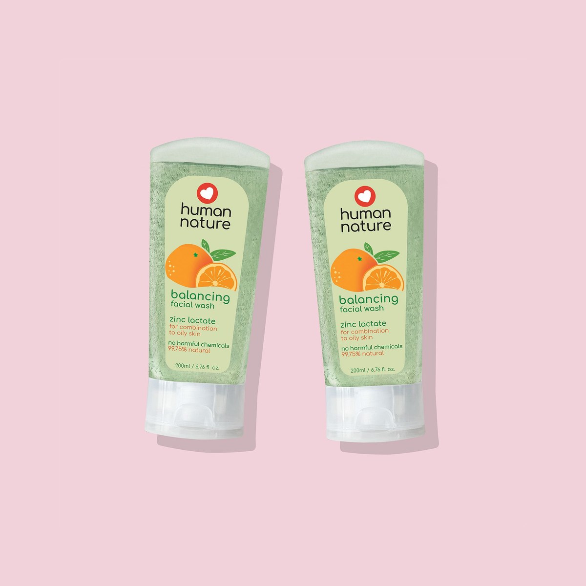 Human Nature 2x 200 ml Balancing Facial Wash