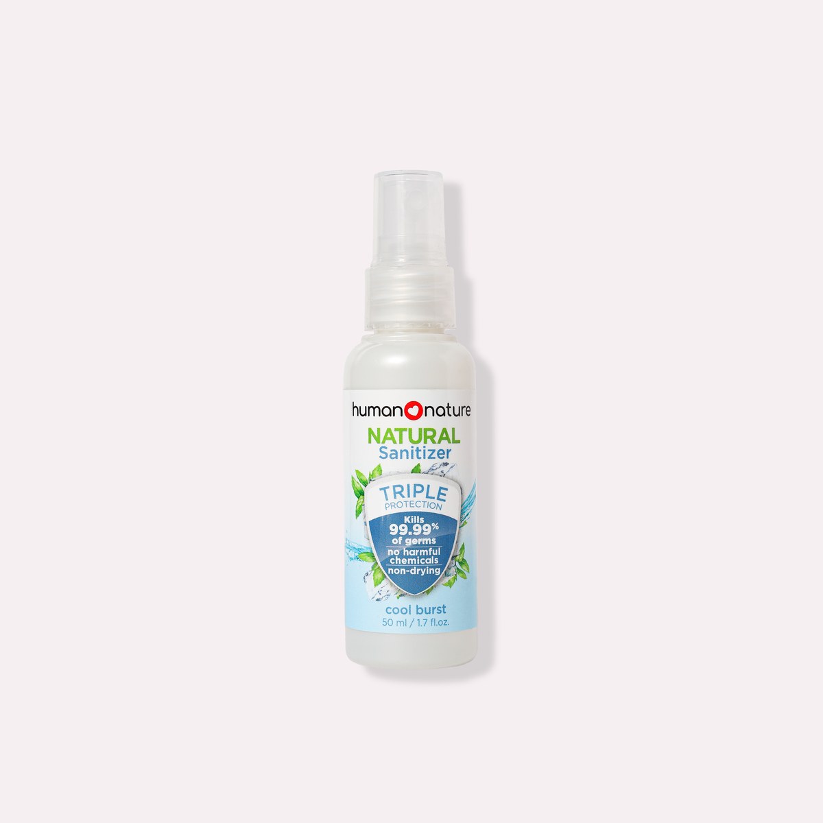 Human Nature Natural Spray Sanitizer 50 ml Cool Burst Scent